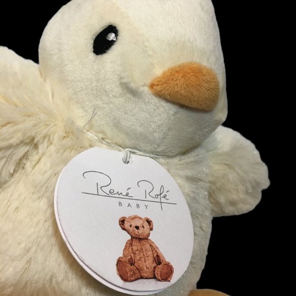 Rene Rofe Baby My First Chick Soft Plush Bon Bebe Duck Duckling NWT Tags RARE 7" - Picture 2 of 12